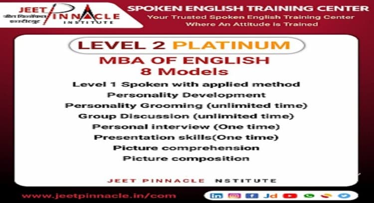 course | MBA of English (Advanced  level of Spoken with Applied Method) 